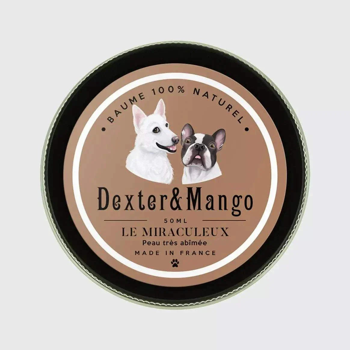 Miraculous Balm for dogs, 100% natural and vegan, eco-friendly and cruelty-free, made in France.