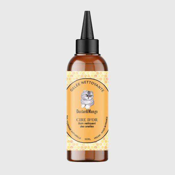Golden Wax Cleansing Jelly for cats, eco-friendly and cruelty-free, 50ml bottle.