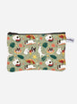 D&M pouch with summer-themed illustration, crafted from Oeko-Tex certified cotton canvas.