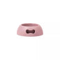 Eco-friendly indestructible pet bowl in rose, available in multiple sizes, non-slip with handle.